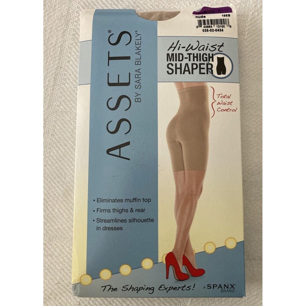 Spanx Assets  High Waist Mid Thigh Shaper Panty Size 5 Nude 166B NEW in package